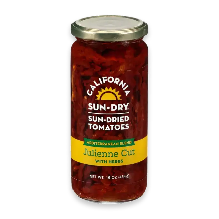 Sun-Dried Julienne Cut Tomatoes in Oil with Herbs
