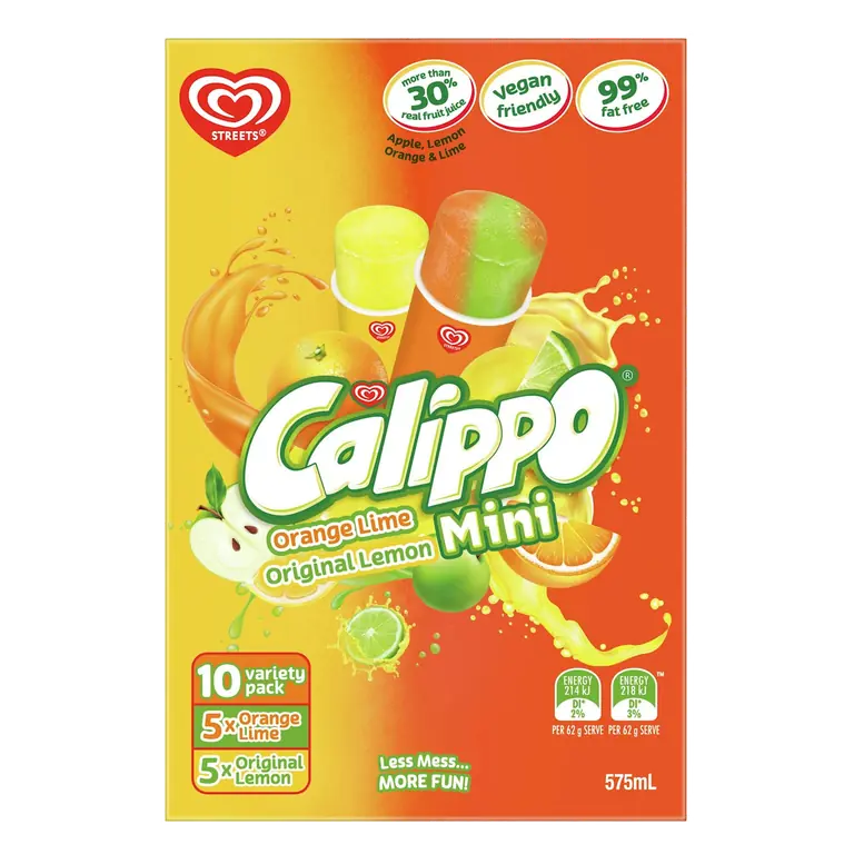 Mini Water Ice Lemon Orange & Lime