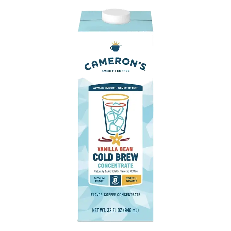 Cameron's Coffee Vanilla Bean Cold Brew Medium Roast Coffee Concentrate, 32 fl oz