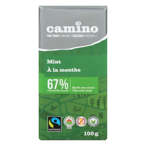 Chocolate Bar 67 % Mint 100 g