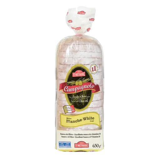 White Bread Loaf Olive Oil 650 g