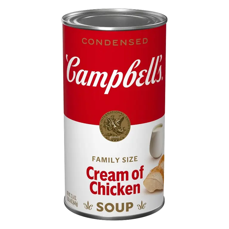 Campbell's Condensed Family Size Cream of Chicken Soup, 22.6oz