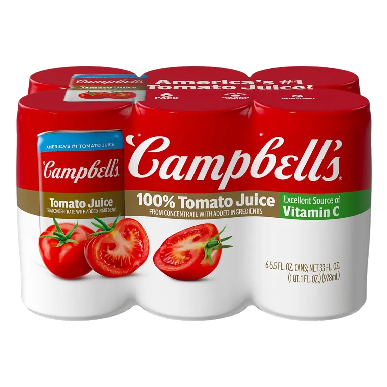100% Tomato Juice Cans