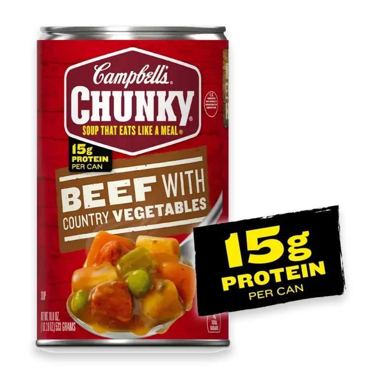Chunky Beef Soup with Country Vegetables 18.8 Oz Can