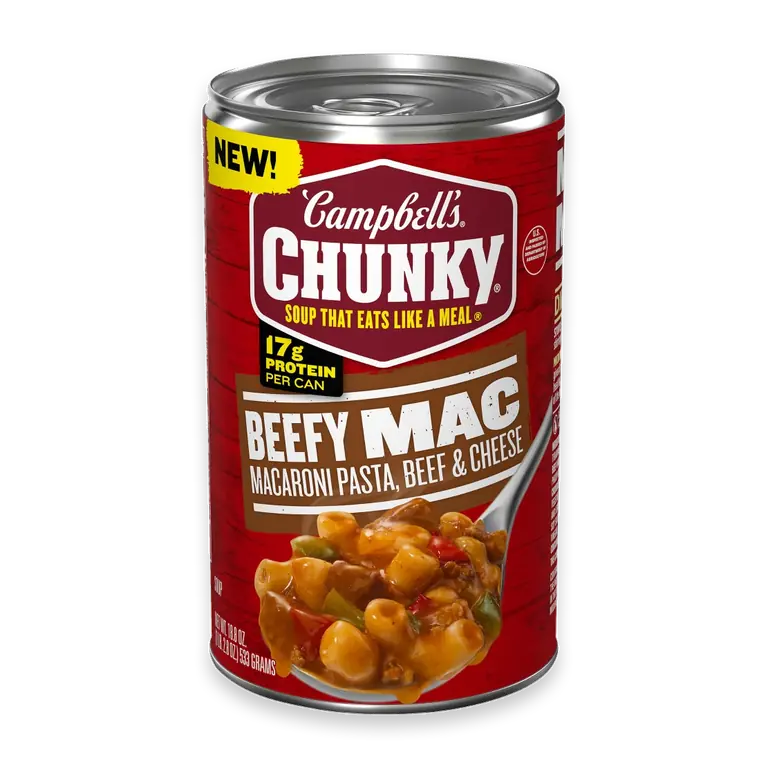 Chunky Beefy Mac Soup Can