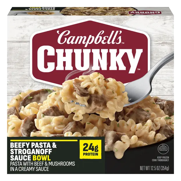Beefy Pasta & Stroganoff Sauce Bowl Frozen Meal