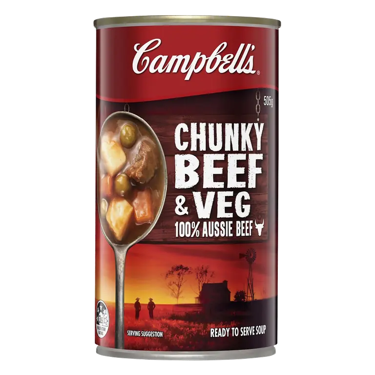 Chunky Canned Soup Beef Hearty & Filling