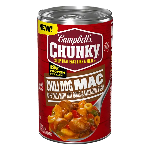 Chili Dog Mac Soup