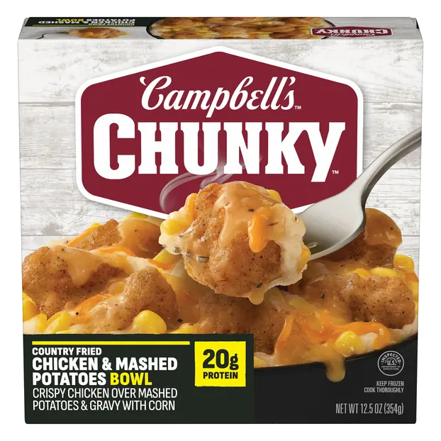 Country Fried Chicken & Mashed Potatoes Bowl Frozen Meal