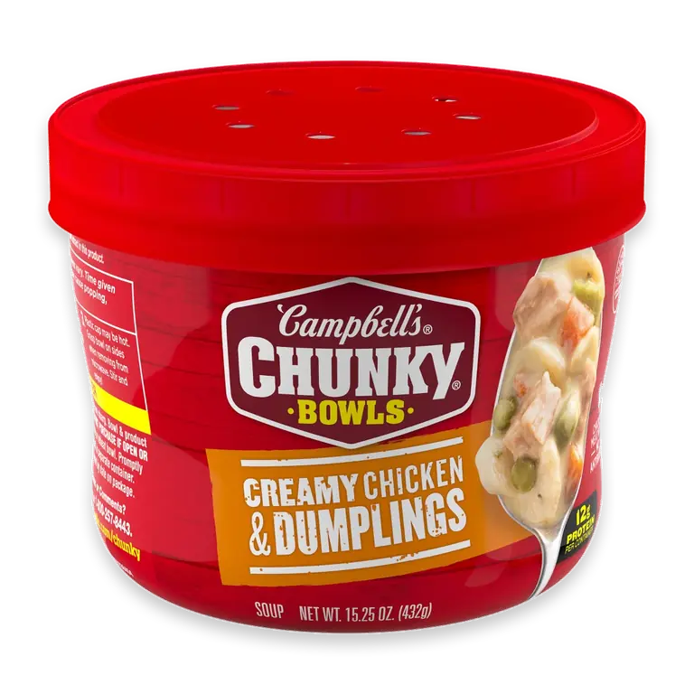 Chunky Creamy Chicken and Dumplings Soup 15.25 oz Bowl