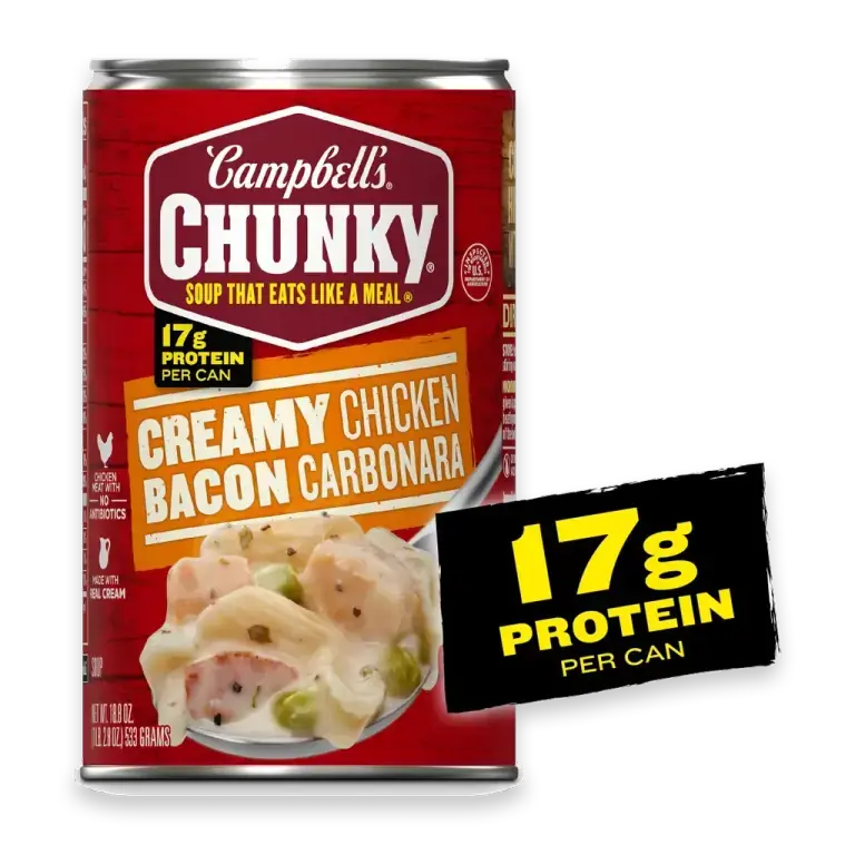 Chunky Creamy Chicken Bacon Carbonara Soup 18.8 oz Can