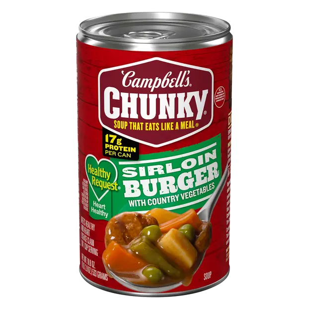 Healthy Request Sirloin Burger w/Country Vegetables Soup