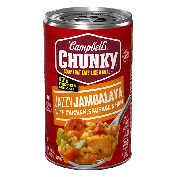 Jazzy Jambalaya with Chicken Sausage & Ham Soup