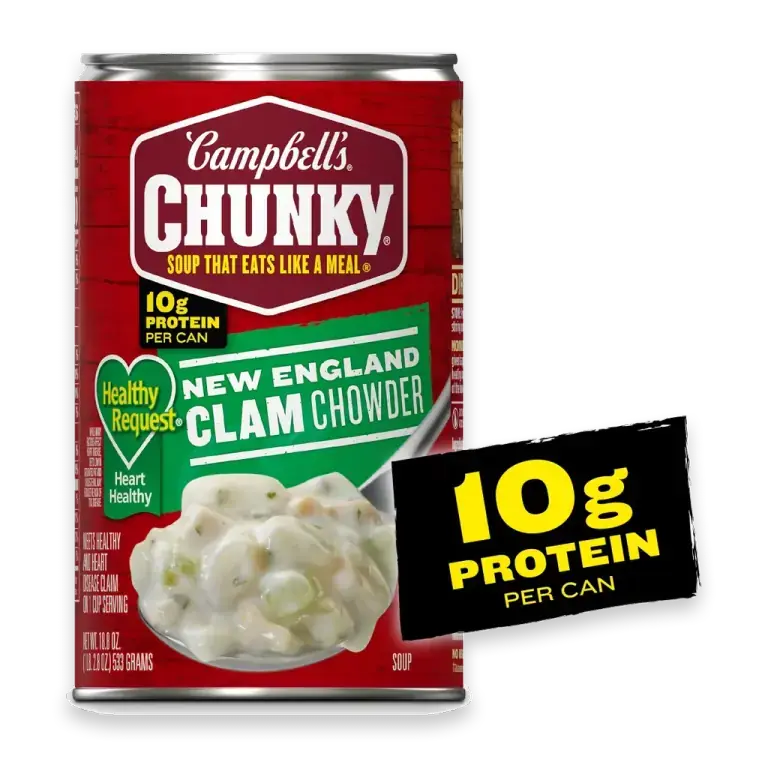 Chunky Soup Healthy Request New England Clam Chowder Soup 18.8 oz Can