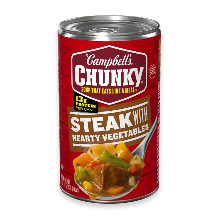 Chunky Soup Steak With Hearty Vegetables Soup