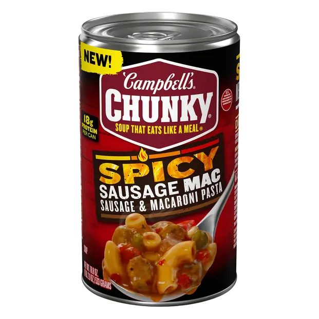 Spicy Sausage Mac Soup