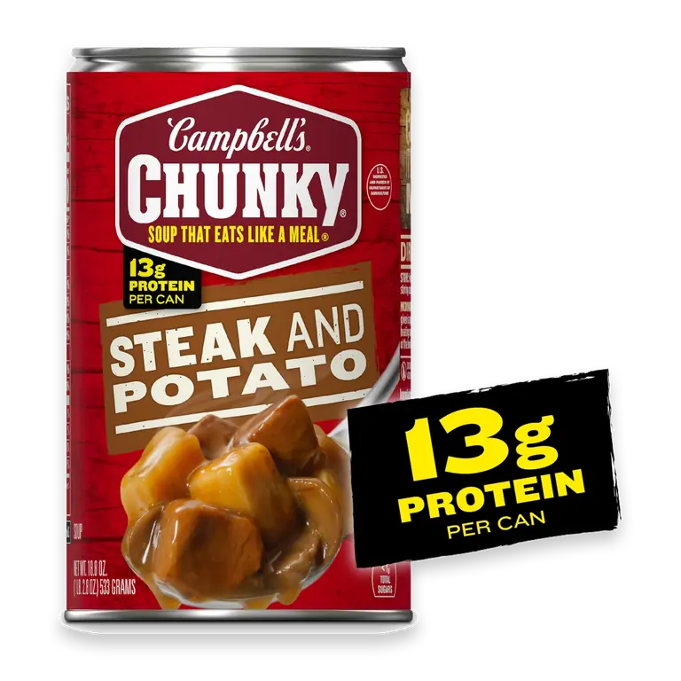 Chunky Steak and Potato Soup 18.8 oz Can