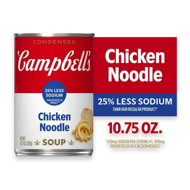 Condensed 25% Less Sodium Chicken Noodle Soup