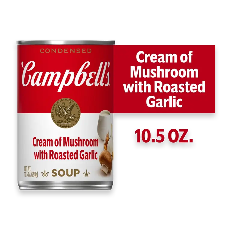 Condensed Cream Of Mushroom Soup With Roasted Garlic