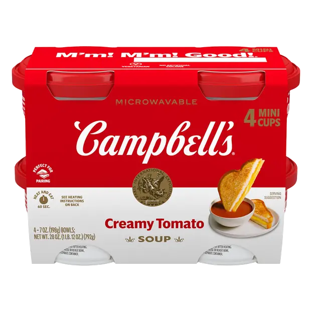 Creamy Tomato Soup Microwavable Mini Cups - 4 ct