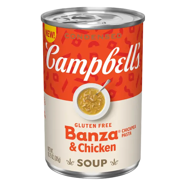 Gluten Free Condensed Banza Chickpea Pasta & Chicken Soup