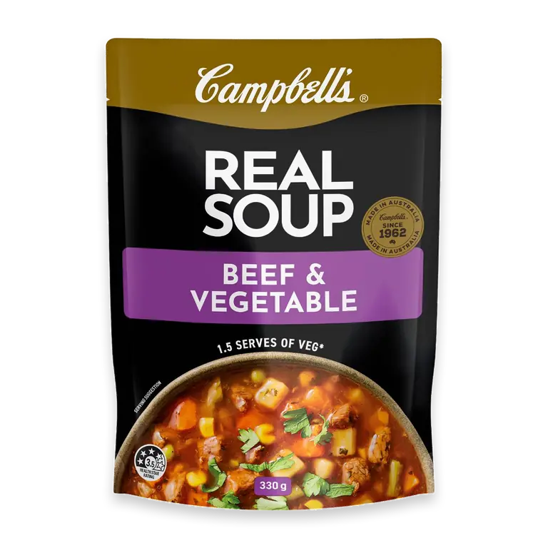 Real Soup Pouch Beef & Vegetable