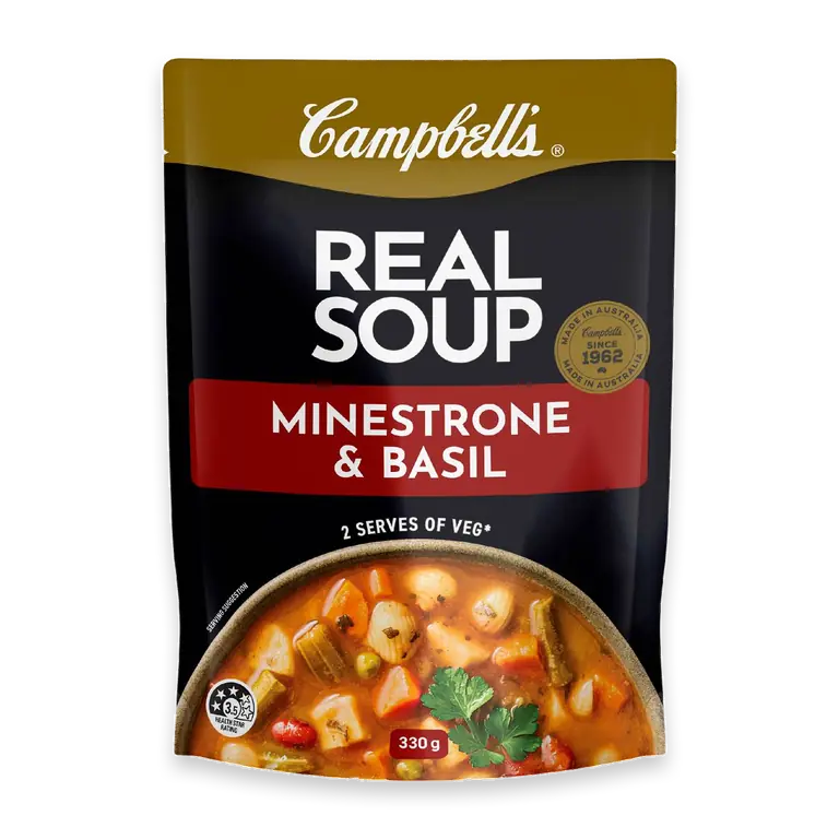 Real Soup Pouch Minestrone & Basil