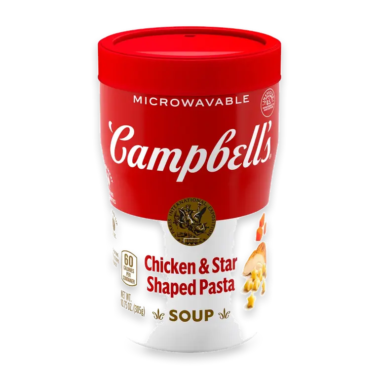 Sipping Soup Chicken Soup With Star-Shaped Pasta 10.75 oz Microwavable Cup