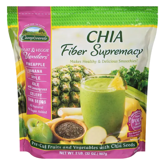 Fruit & Veggie Blenders All Natural Chia Fiber Supremacy Frozen