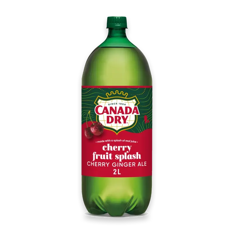 Fruit Splash Cherry Ginger Ale Soda Bottle