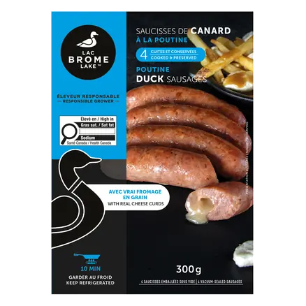 Duck Sausages Poutine Flavoured 300 g