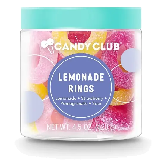 Candy Club Lemonade Rings, 4.5oz