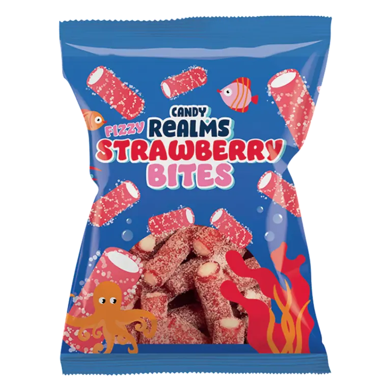 Candy Realms Fizzy Strawberry Bites 170g