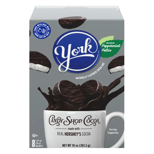 York Peppermint Pattie Cocoa Mix - 8 ct