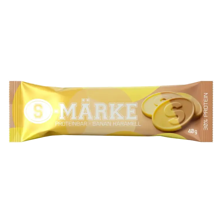 Proteinbar Banan Karamell S-märke 40g