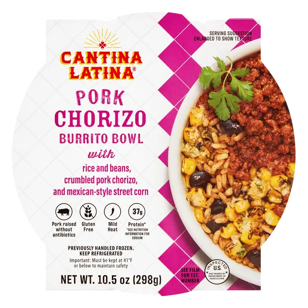 Pork Chorizo Burrito Bowl Refrigerated
