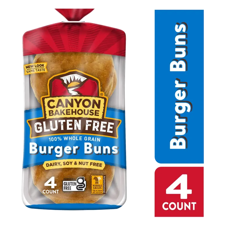 100% Whole Grain Burger Buns, 100% Whole Grain