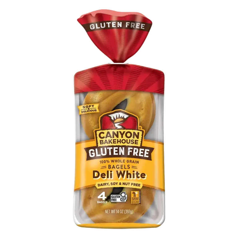 Canyon Bakehouse Deli White Bagels, 14oz