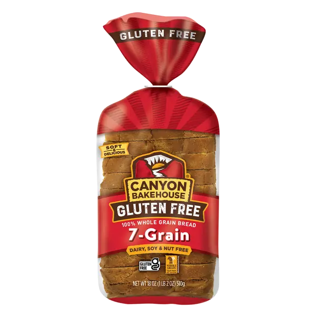 Gluten Free 100% Whole Grain 7-Grain Bread Sliced