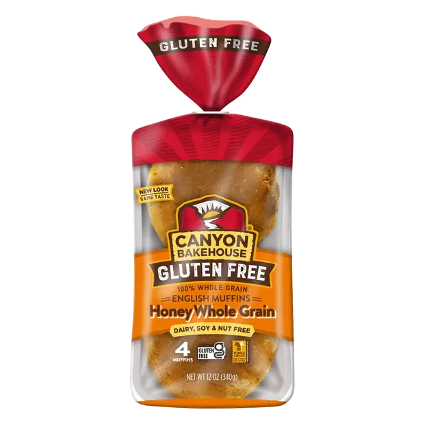 Gluten Free Honey Whole Grain English Muffins - 4 ct