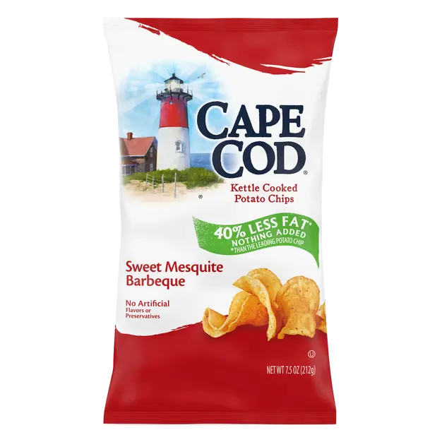 40% Less Fat Sweet Mesquite Barbeque Kettle Cooked Potato Chips