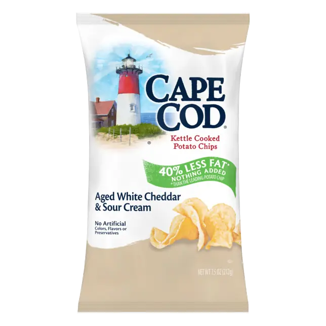 Aged White Cheddar & Sour Cream Kettle Cooked Potato Chips