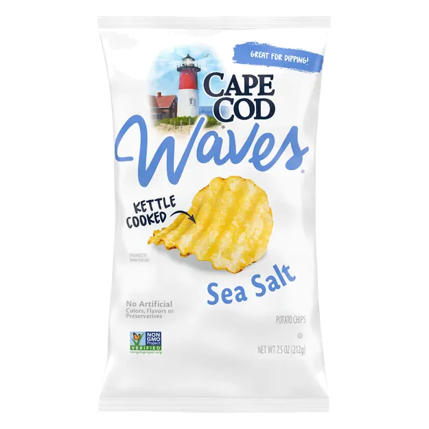 Waves Sea Salt Kettle Cooked Potato Chips