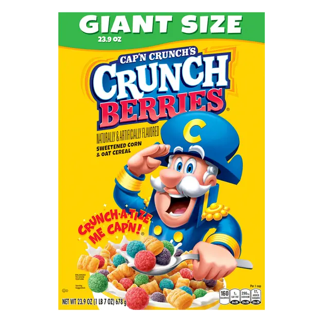 Cap'n Crunch's Crunch Berries Sweetened Corn & Oat Cereal Giant Size
