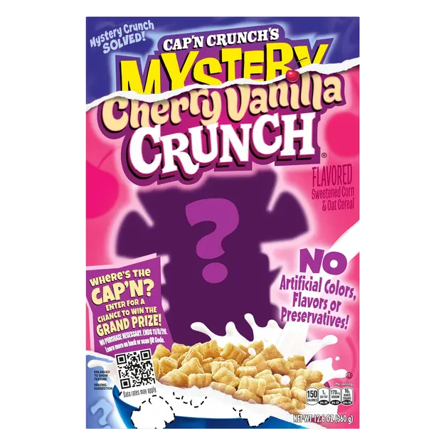 Cap'n Crunch's Mystery Crunch Sweetened Corn & Oat Cereal