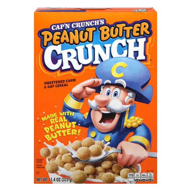 Cap'n Crunch's Peanut Butter Crunch Sweetened Corn & Oat Cereal