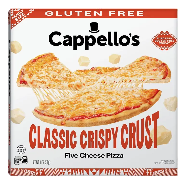 Cappello's Classic Crispy Crust Five Cheese Gluten Free Pizza, 18oz