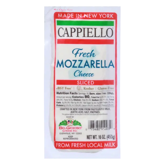 Fresh Mozzarella Cheese Slices