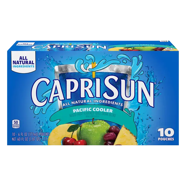 All Natural Pacific Cooler Juice Drink Pouches - 10 pk
