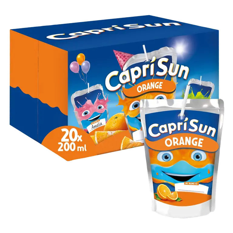 Capri-Sun Orange Party Pack: 20 x 200ml Kids' Juice Drink